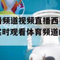 体育直播频道视频直播西甲(西甲直播！实时观看体育频道的现场视频！)