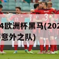 2024欧洲杯黑马(2024欧洲杯意外之队)