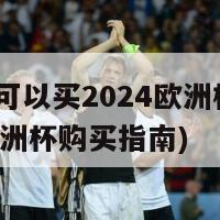 哪里可以买2024欧洲杯(2024欧洲杯购买指南)