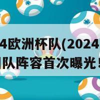 2024欧洲杯队(2024欧洲杯团队阵容首次曝光！)