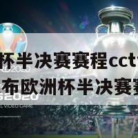 欧洲杯半决赛赛程cctv(CCTV发布欧洲杯半决赛赛程)